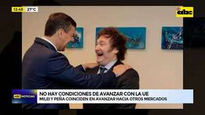 Acuerdo Mercosur-UE: Peña y Milei buscarán otros mercados  - ABC Noticias - ABC Color
