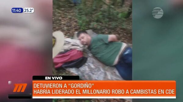 Detuvieron a “Gordihno”, supuesto líder del robo a cambistas | Telefuturo