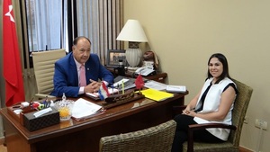 Afara aborda sobre manejo del Lago Ypacarai con directora del programa de recuperacion