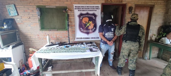 Cae presunto distribuidor de drogas del Clan Rotela en Tobatí | 1000 Noticias