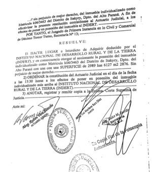 Topógrafo corrobora usurpación de tierras con títulos falsos y corrupción en INDERT - La Clave