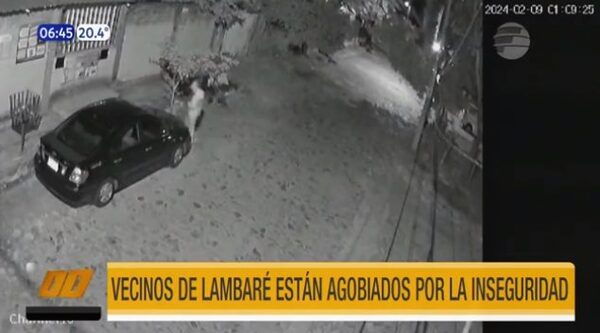 Vecinos de Lambaré están agobiados por la inseguridad | Telefuturo