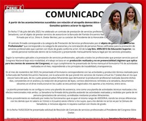 SOLEDAD BLANCO RENUNCIA AL CONGRESO Y EXPLICA SOBRE SU CONTRATO
