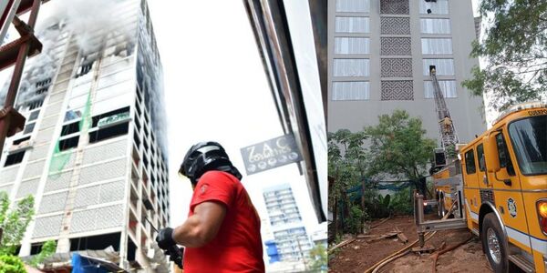 HISTORIA DE BOMBEROS COMBATIENDO EL FUEGO DESDE HACE CUATRO DÍAS EN CIUDAD DEL ESTE - Itapúa Noticias