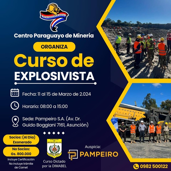 CPM organiza Curso de Explosivista impartido técnicos de DIMABEL