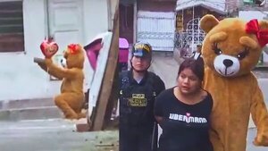 Oso cariñoso de la policía