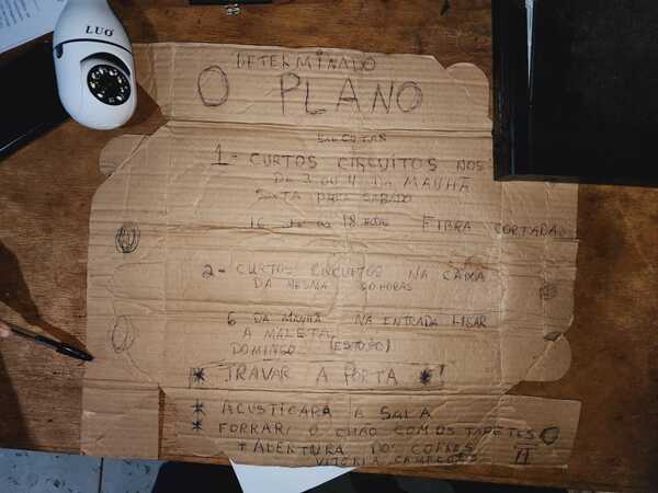 "Cronograma de actividades" hallado sobre robo a cambistas coincide con elementos encontrados en el túnel - Megacadena - Diario Digital
