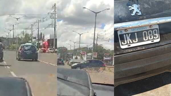 Conductor argentino provoca dos accidentes y logra escapar en una arriesgada huida