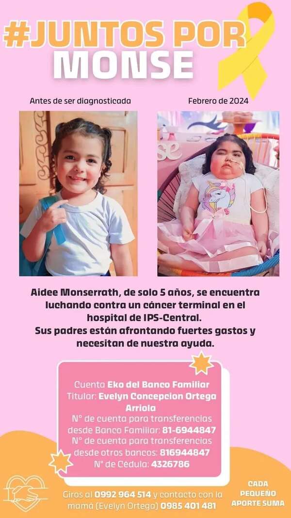 ¡Un llamado a la solidaridad por Aidee Monserrath! - ABC Solidario - ABC Color