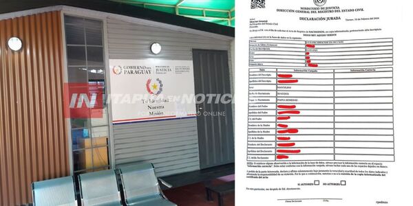 DIRECTORA DEL REGISTRO CIVIL DE HOHENAU SOSTIENE QUE INSCRIPCIÓN IRREGULAR FUE EN ENCARNACIÓN - Itapúa Noticias
