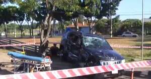 La Nación / Aparatoso accidente dejó un fallecido y un herido de gravedad en Luque