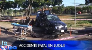 Murió un motociclista en terrible accidente en Luque - Noticias Paraguay