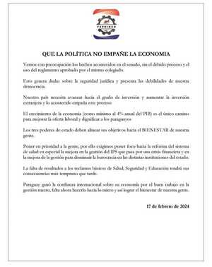 FEPRINCO afirma que expulsión de Kattya muestra «debilidades de nuestra democracia» | 1000 Noticias