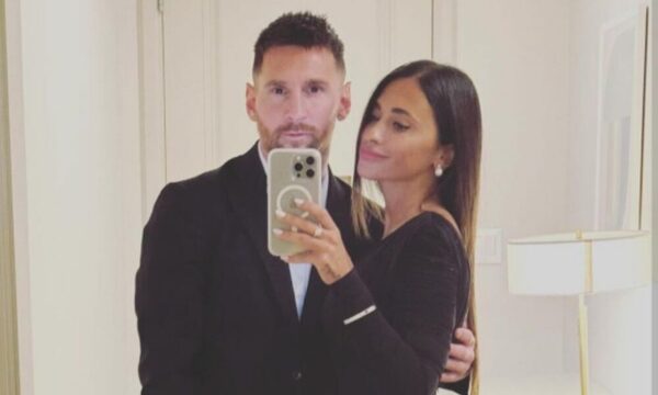 Messi presumió cuerazo de Antonela