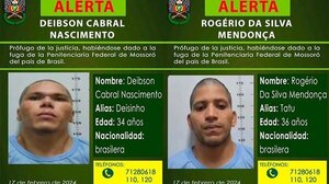 Bolivia: Alerta por fuga de dos peligrosos reos de la cárcel de Mossoró de Brasil