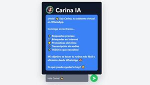 ¿Añadiste a Carina IA? El asistente de WhatsApp que promete hacer la rutina más fácil