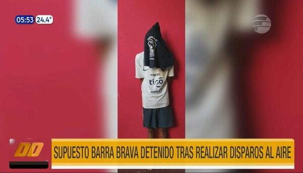 Supuesto barra detenido tras realizar disparos al aire | Telefuturo