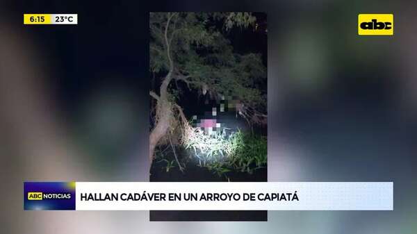Video: Hallan cadáver en un arroyo de Capiatá - ABC Noticias - ABC Color