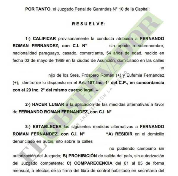 Exdirectivo de Mocipar procesado por estafa es beneficiado con medidas alternativas