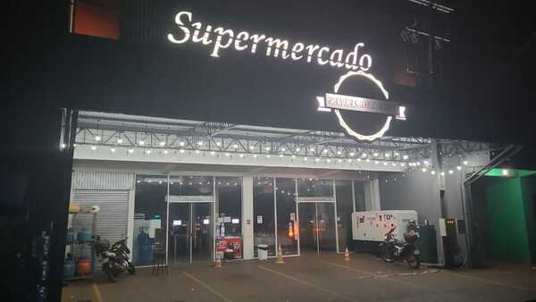 Delincuentes se llevan caja fuerte de un supermercado en Ciudad del Este