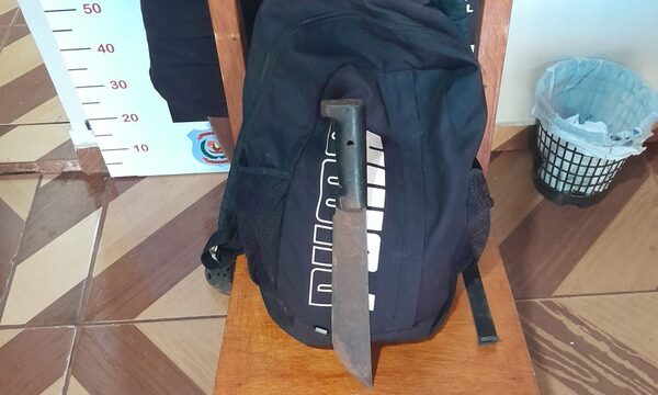 Detienen a machetero