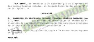 Advierten a procesado en causa Mocipar por reitaradas dilaciones