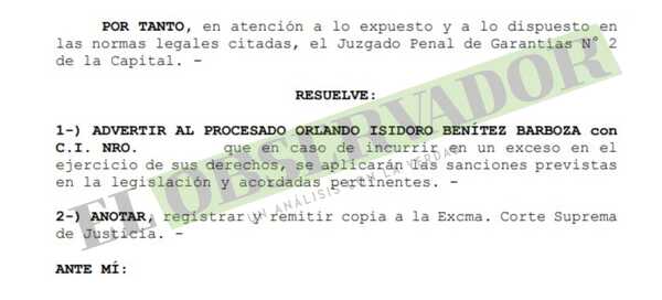 Advierten a procesado en causa Mocipar por reitaradas dilaciones