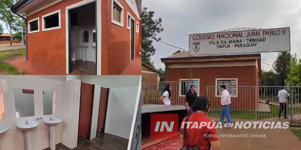 INAUGURAN BAÑOS SEXADOS EN LA ESCUELA JUAN PABLO SEGUNDO DE TRINIDAD - Itapúa Noticias