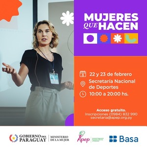 Más de 50 emprendedoras serán parte de la Expo Foro “Mujeres que hacen” - .::Agencia IP::.