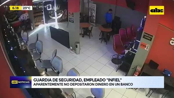 Video: Guardia de seguridad, supuesto empleado infiel - ABC Noticias - ABC Color