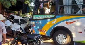 La Nación / Choque entre buses dejó 22 heridos en Itá