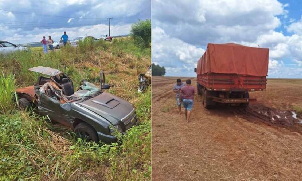Conductor de camioneta muere al chocar por un camión de gran porte en Canindeyú – Prensa 5