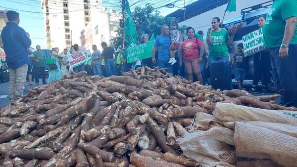 AUDIO: Campesinos se movilizan debido a abandono del Estado y regalan mandioca como protesta - A La Gran 7-30 - ABC Color