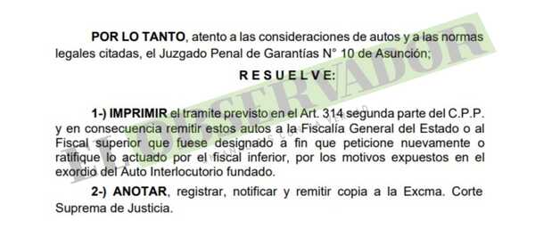 Remiten a Fiscal General el trámite de oposición a desestimación de causa a escribana por estafa