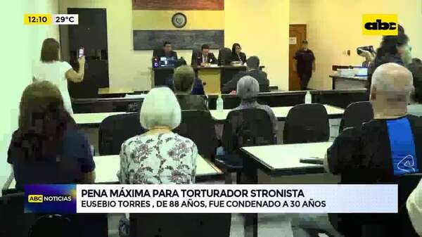 Histórico: tribunal impone pena máxima a torturador stronista - ABC Noticias - ABC Color