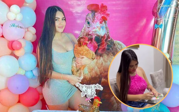 Laurys Dyva prepara gran fiesta de cumpleaños para su gallina Hortensia