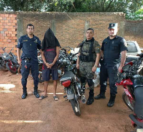 Aprehendieron a una persona y recuperaron motocicleta robada en Villarrica