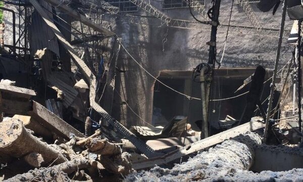 Bomberos confirman que no hubo heridos en explosión de una fábrica textil