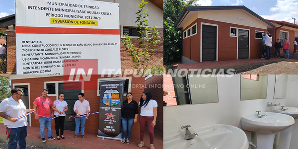 INTENDENTE DE TRINIDAD ENTREGÓ OBRA EN INSTITUCIÓN EDUCATIVA - Itapúa Noticias