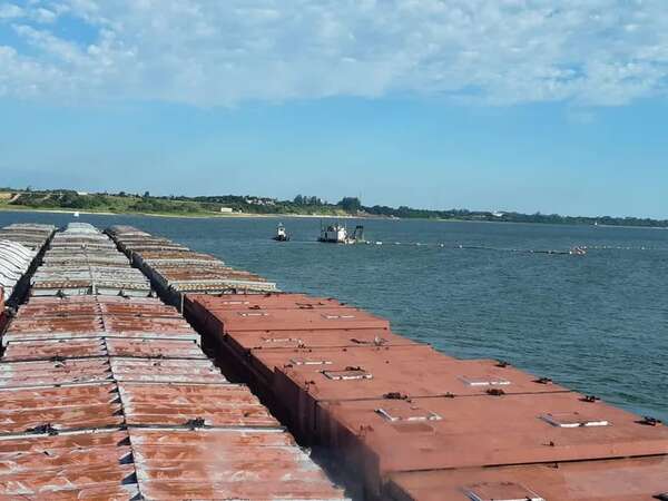 Bajante del río coincide con mayor volumen de soja en los puertos - Nacionales - ABC Color