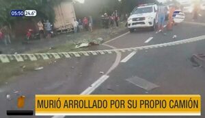 Murió arrollado por su propio camión en Itacurubí | Telefuturo