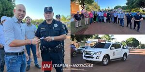 ENTREGAN PATRULLA A LA COMISARÍA 24° DE CAMBYRETÁ CENTRO - Itapúa Noticias