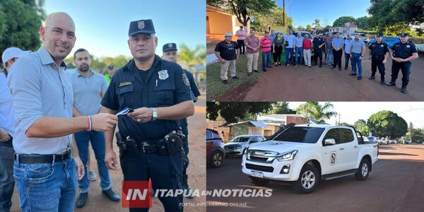 ENTREGAN PATRULLA A LA COMISARÍA 24° DE CAMBYRETÁ CENTRO - Itapúa Noticias