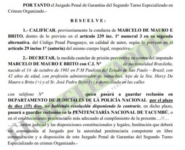 Envían a prisión a supuesto colaborador logístico del PCC
