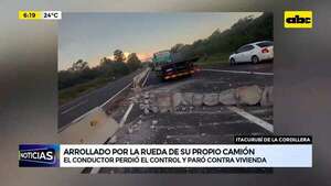 Video: Arrollado por la rueda de su propio camión - ABC Noticias - ABC Color