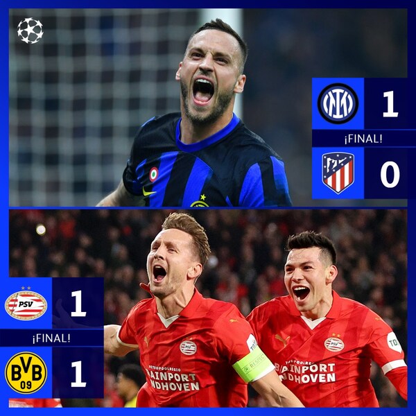 Una victoria y un empate en nueva jornada de la UEFA Champions League | 1000 Noticias