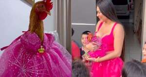 La Nación / Cumpleaños de la gallina Hortensia desata la envidia en redes