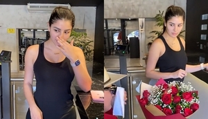 Así reaccionó una influencer al recibir flores "del patrón" - Teleshow