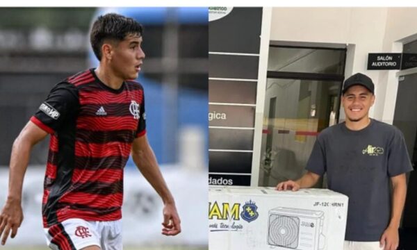 Pelotero festejó que se curó de lesión donando dos aires al Hospital Acosta Ñu