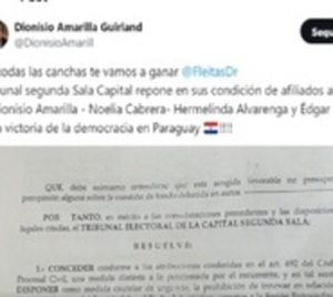 Tribunal ordena reincorporación de senadores expulsados del PLRA - Paraguay.com